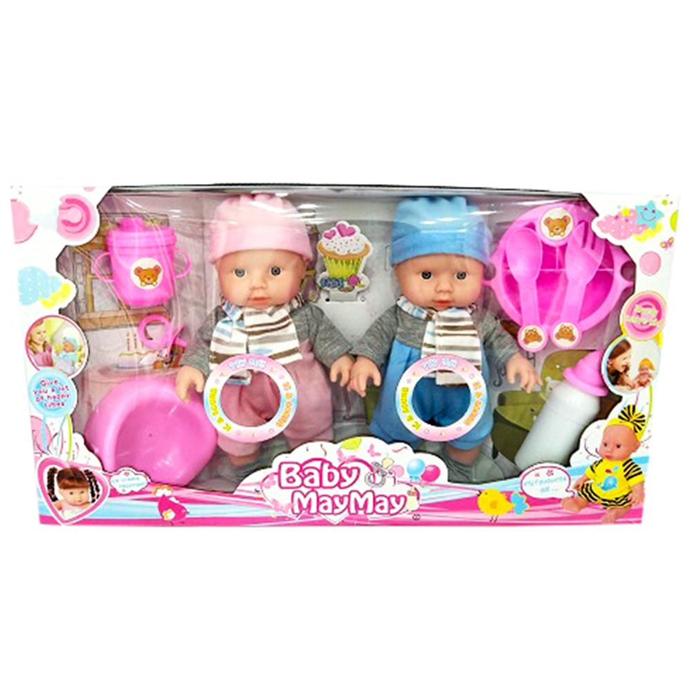 Baby MayMay Dual Doll With Cup And Plates