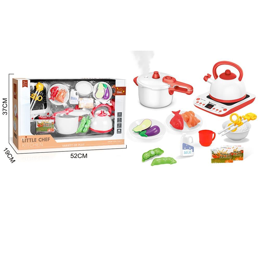 Kitchen Set For Kids with Lights and Sounds