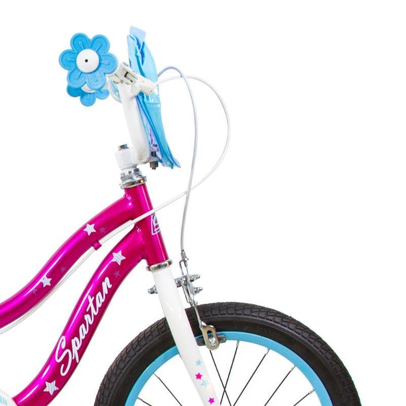 Spartan Sparkle Bicycle - Chrome Pink 16 Inch