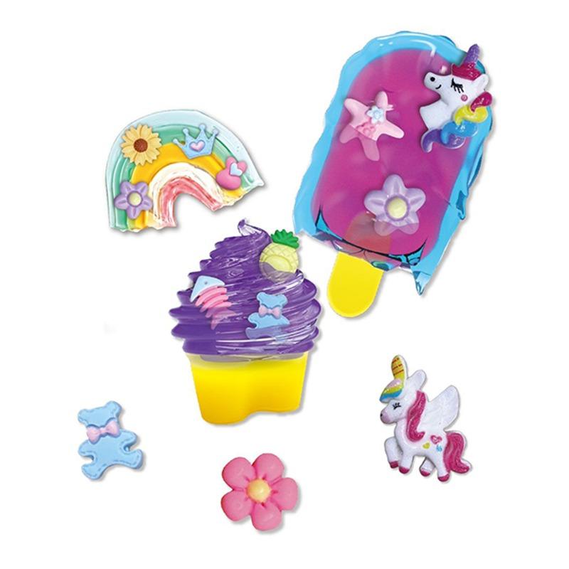 مجموعة لعب سلايم يونيكورن 2 في 1 للأطفال