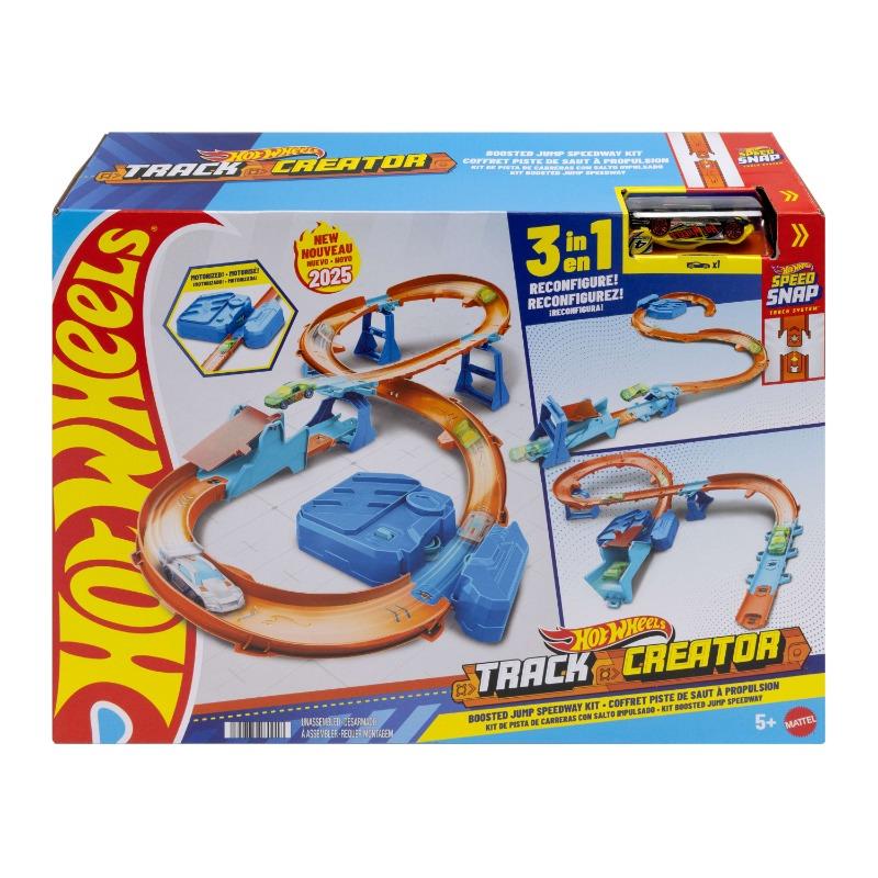 Hot Wheels Deluxe Track Set with Motorized Booster – Boosted Jump Speedway