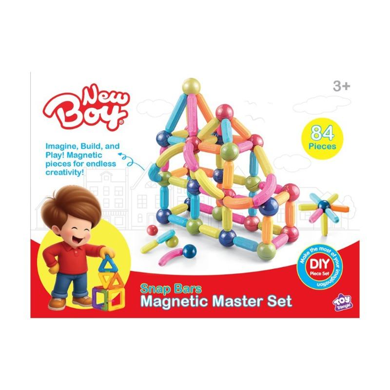 نيو بوي سناب بارز ماجنيتك ماسترز سِت 84 قطعة