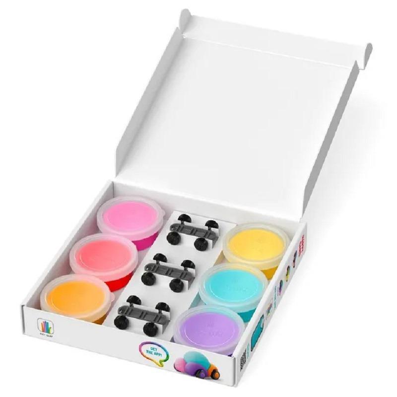 Hey Clay Happy Cars Set Air Dry Clay Kit - 6pcs