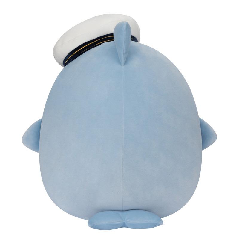 سكويشمالوز - قطيفة سمير الحوت الأزرق مع قبعة 20 إنش