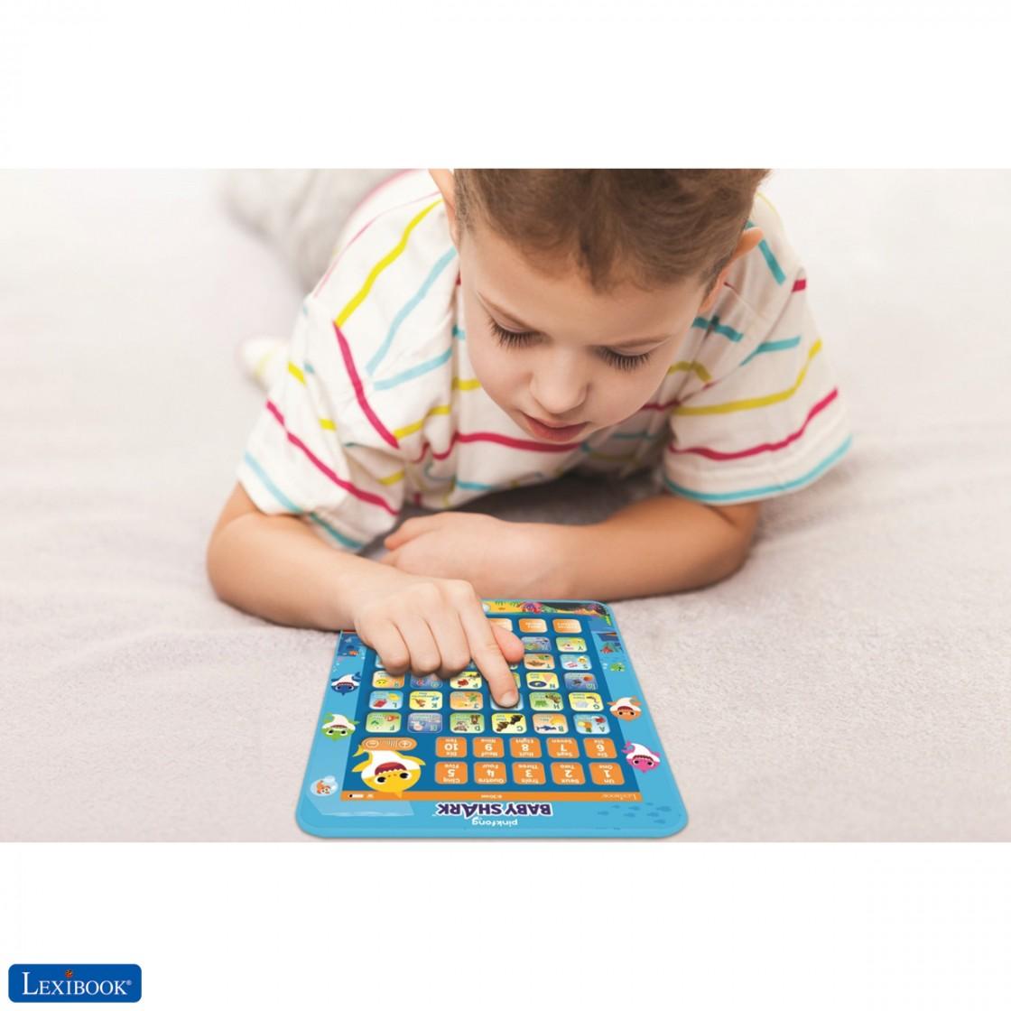 Lexibook - Baby Shark Educational Bilingual Interactive Learning Tablet