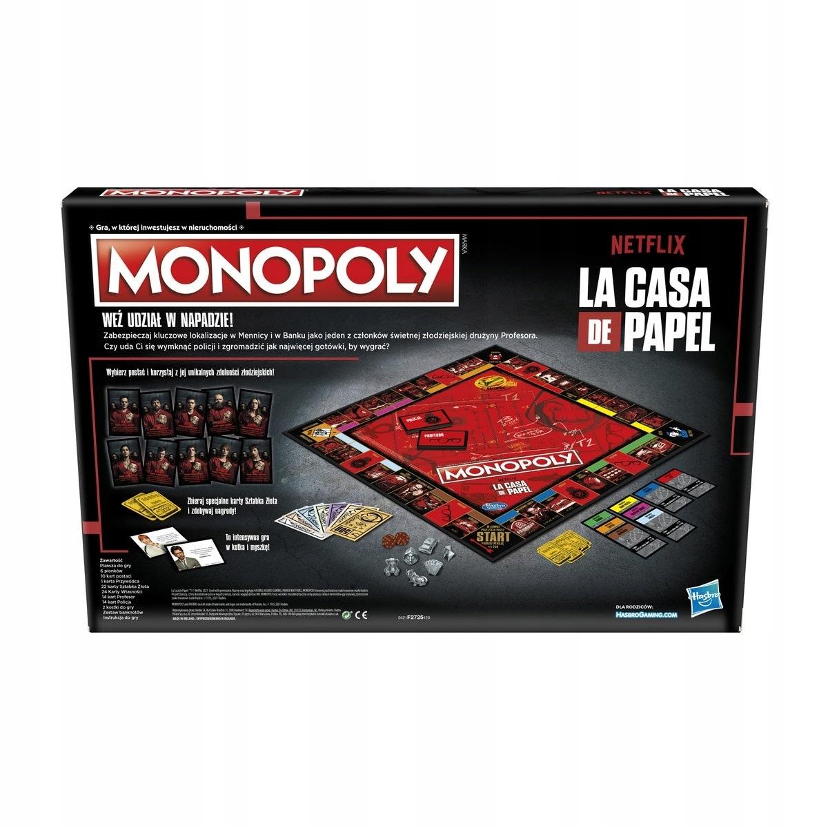 Monopoly Money Heist Board Game