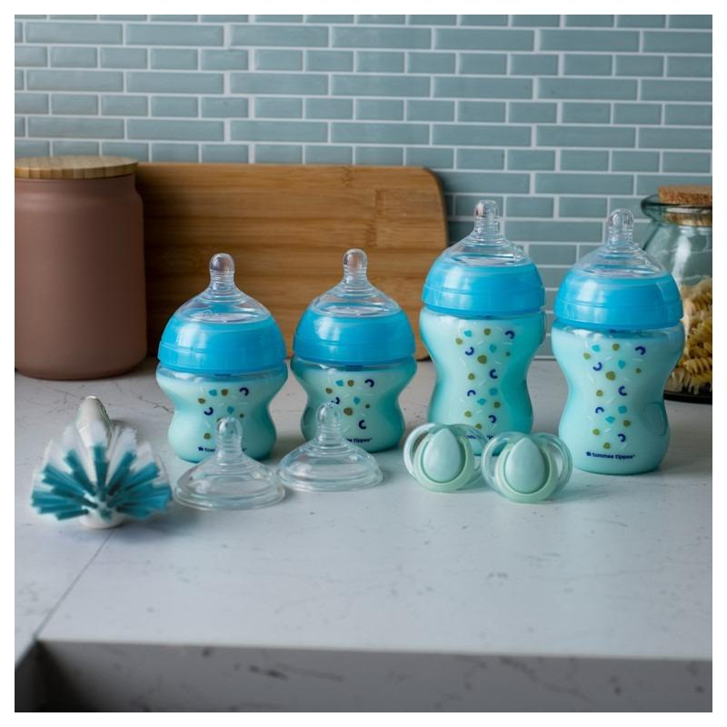تومي تيبي - مجموعة زجاجات رضاعات مضادة للمغص - أزرق متنوع