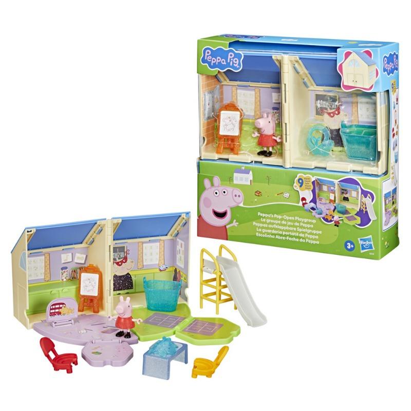Peppa Pig Peppa's Pop-Open Playgroup Playset with Figure