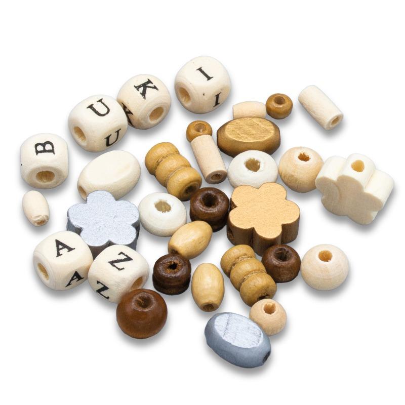 بوكي - صندوق الخرز الخشبي الطبيعي