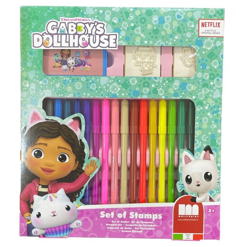Multiprint Gabbys Doll 18 Felt-Tip Pens Coloring Set