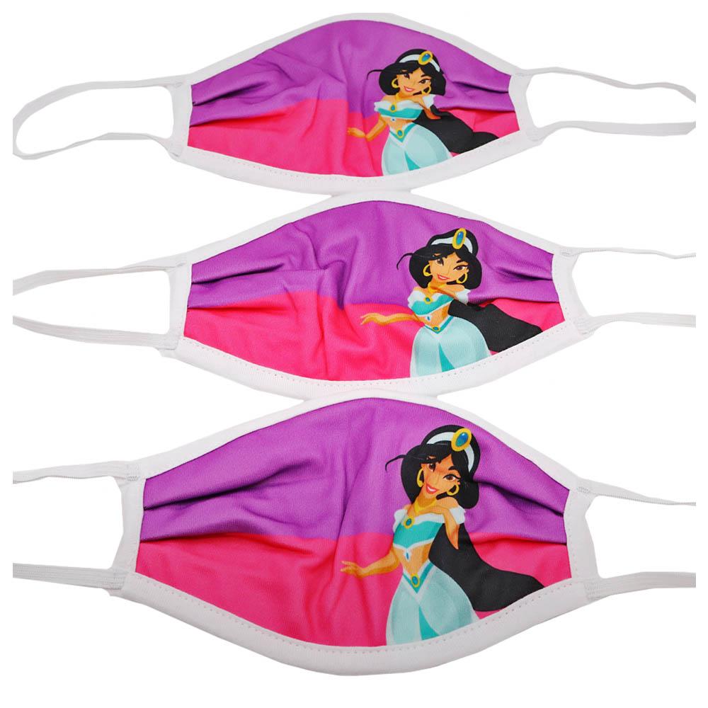 Disney Princess jasmine Cloth Face Coverings Face Mask - 3 Pcs