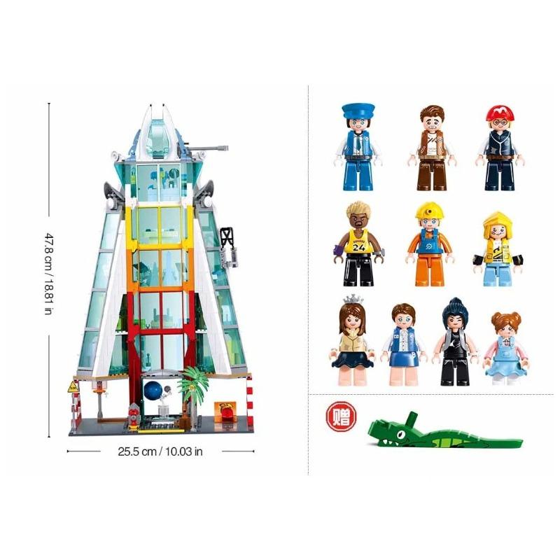 Sluban Metropolis Space Youth Activity Center Building Set