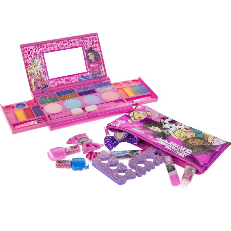 Barbie Kids Mega Beauty Makeup Set with Lip, Nail & Hair Accessories