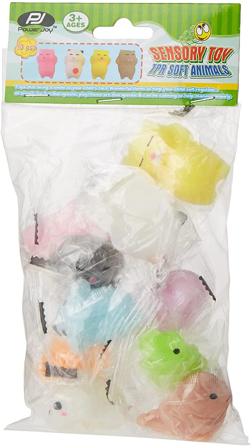 P.Joy Sensory Toy 10 Squishies Animals With Soft Touch