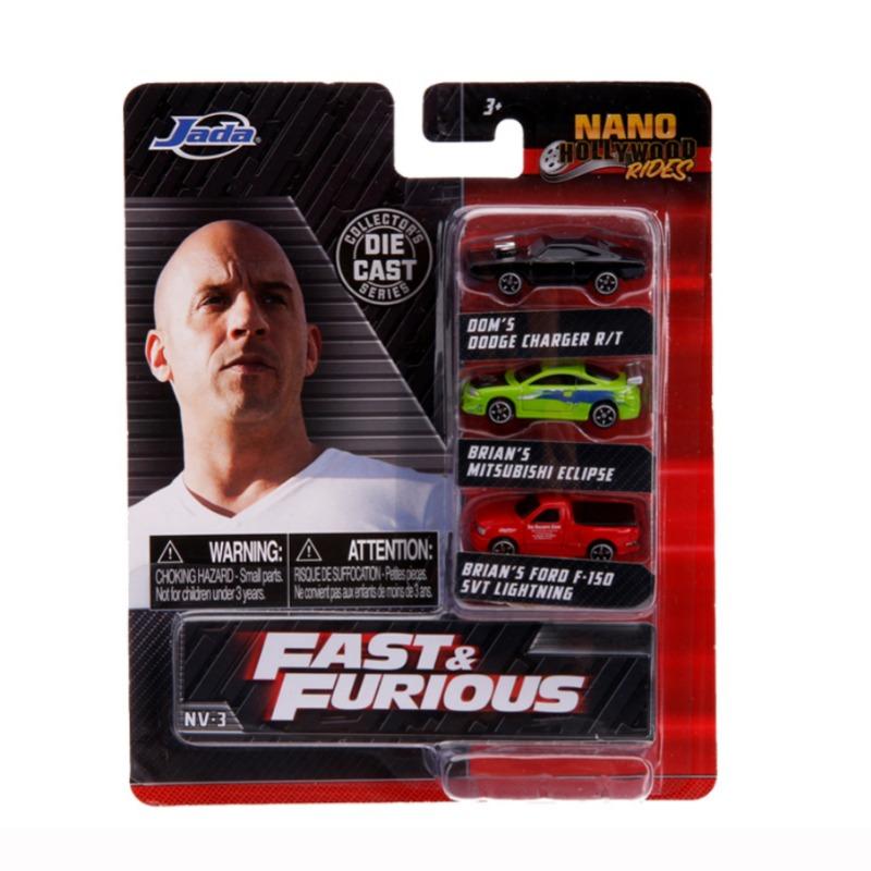 Jada - Hollywood Rides Nano 3-Pack- Assorted