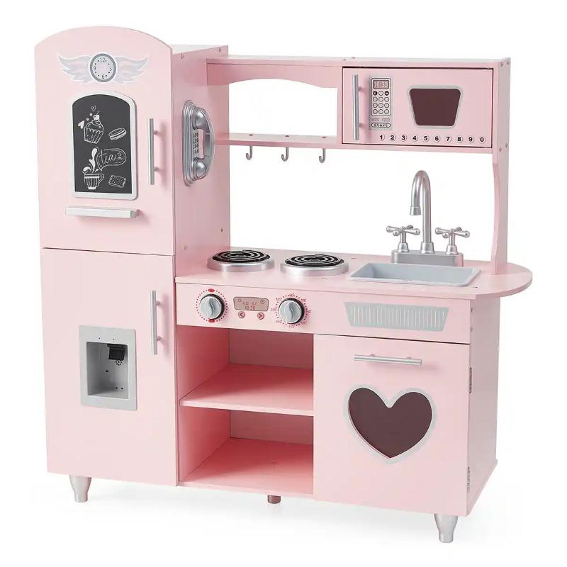 Edufun Wooden Play Kitchen – Pink