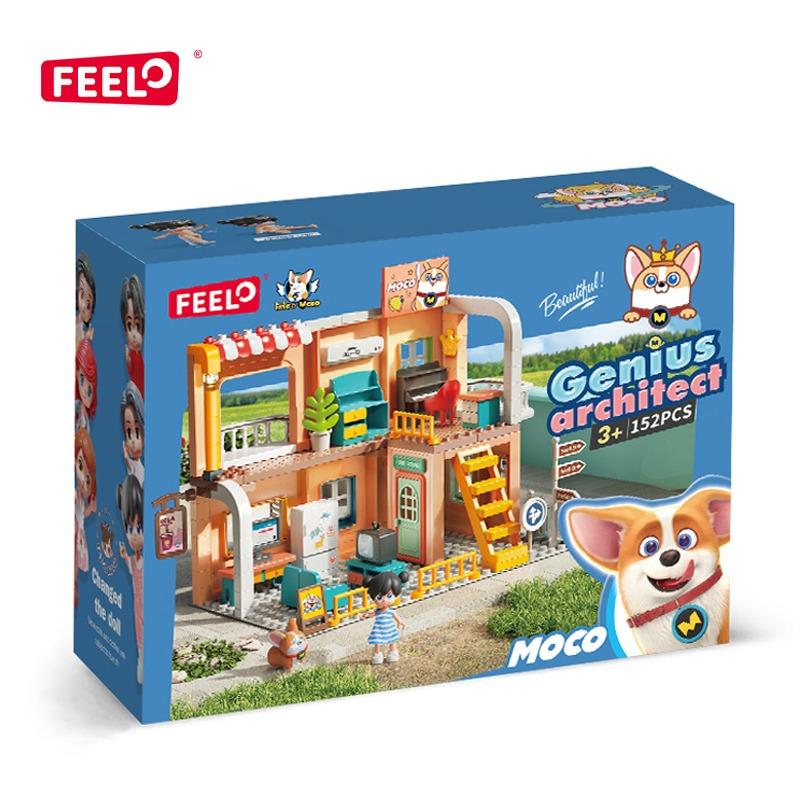 Feelo Genius Architect City Street View Building Blocks Set | 152 Pieces