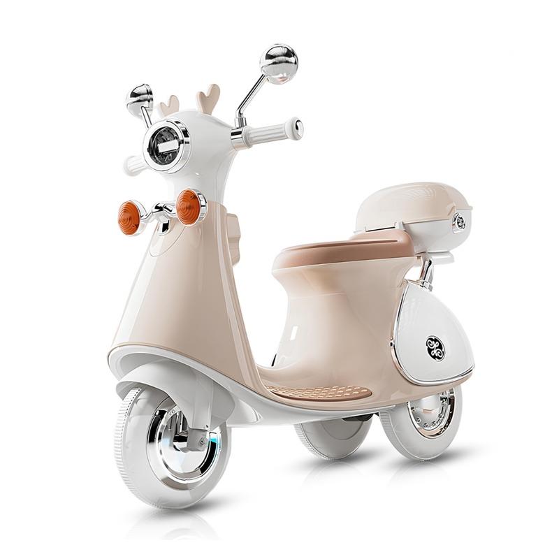 Electric MotorCycle 6 volts - Beige