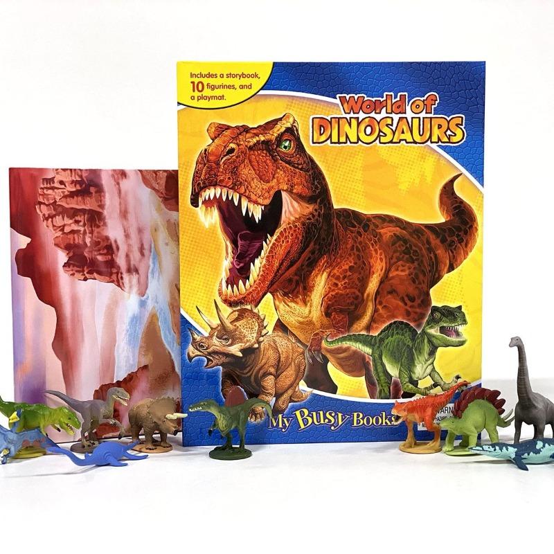 Phidal Dinosaurs My Busy Book With 10 Figurines