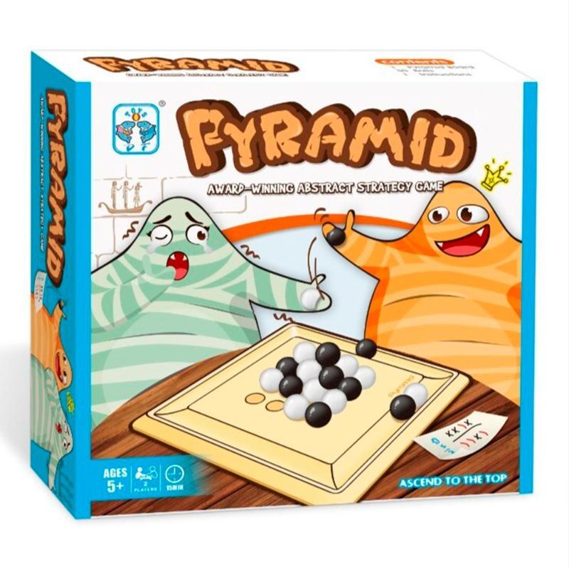 حزمة - لعبة هرم كرات التراص لون أبيض وأسود + هرم كرات التراص لون أخضر وبرتقالي