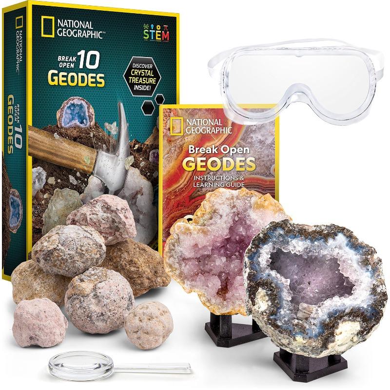 National Geographic Break Open 10 Geodes Kit