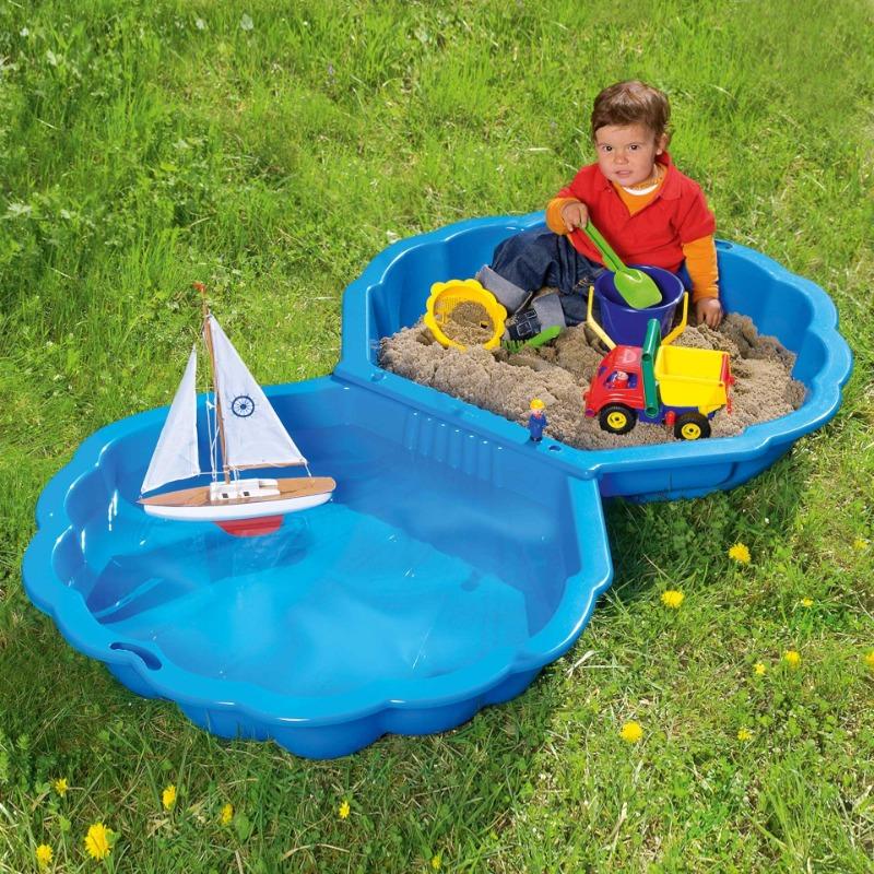 Dabdoob Shell Sandpit Sandbox Blue1