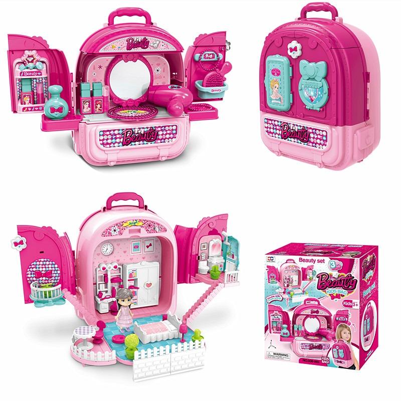 مجموعة لعب حقيبة التجميل