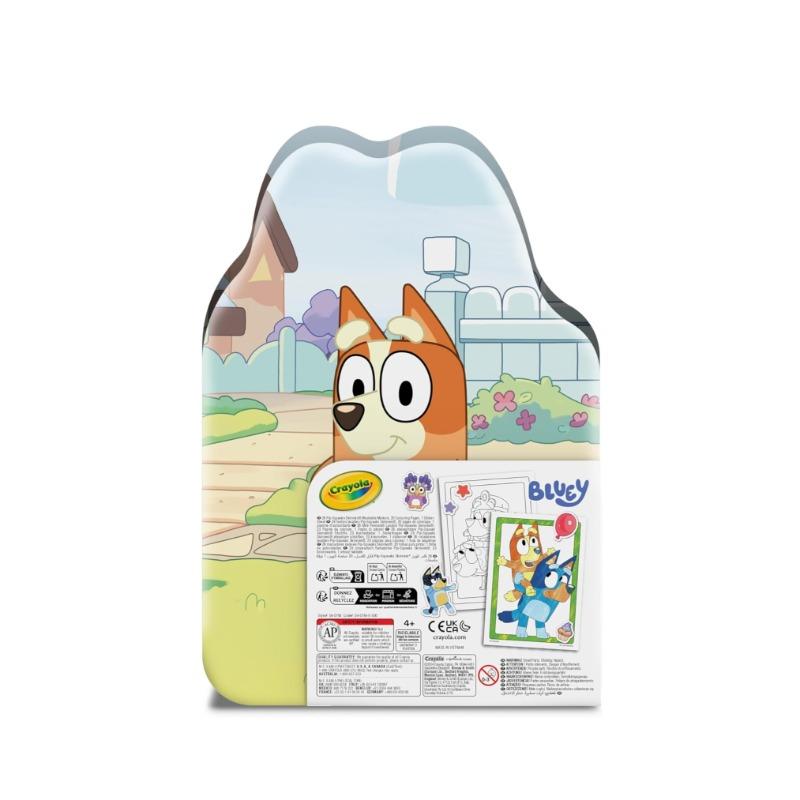 Crayola Bluey Colours And Stickers Case Set of Felt Tip Pens - 45 Pcs