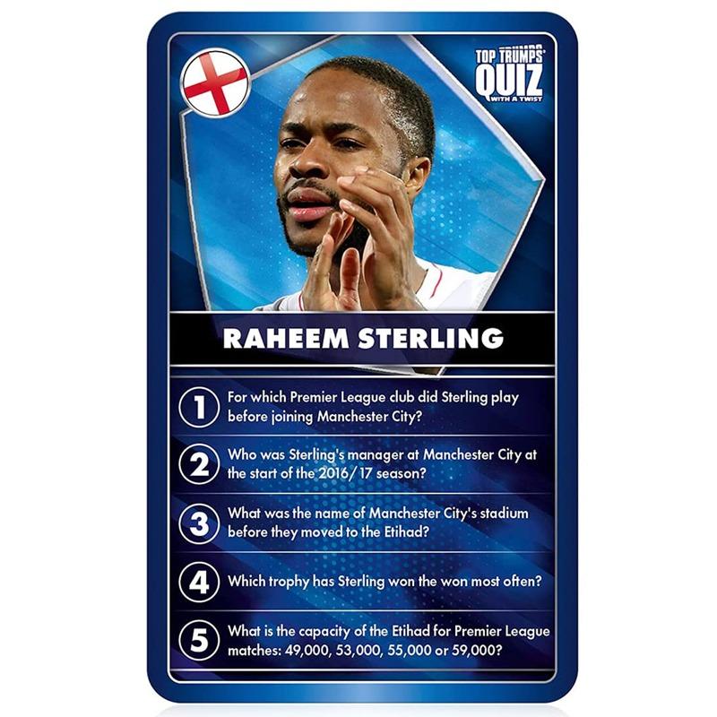 Top Trumps World Football Stars Quiz Game