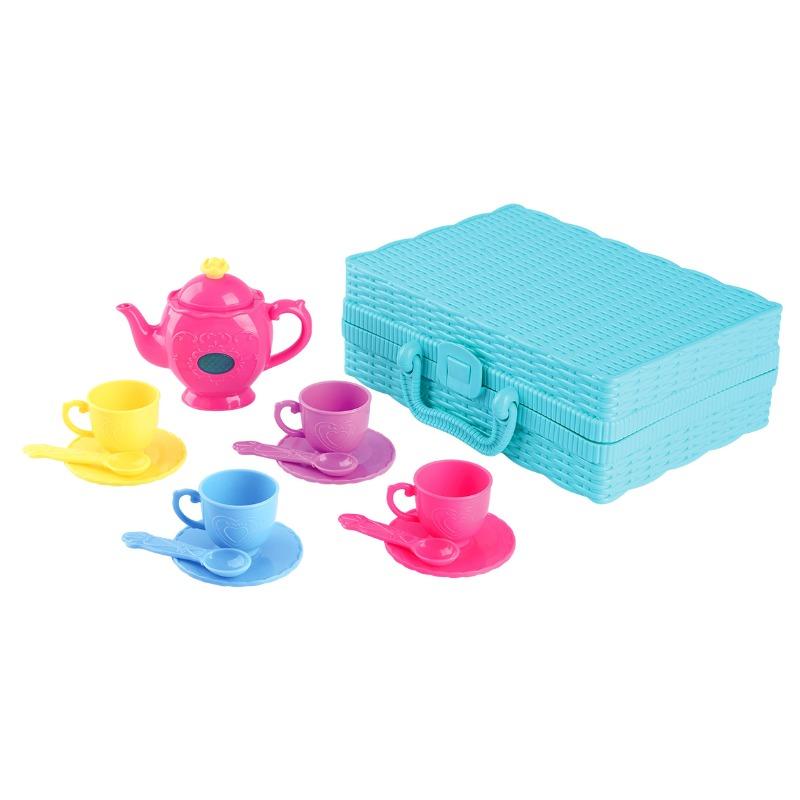 Play Go Musical Tea Set Basket B/o