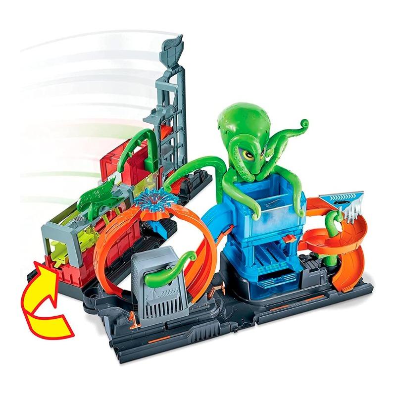 Hot Wheels Ultimate Octo Car Wash Playset with Color Reveal