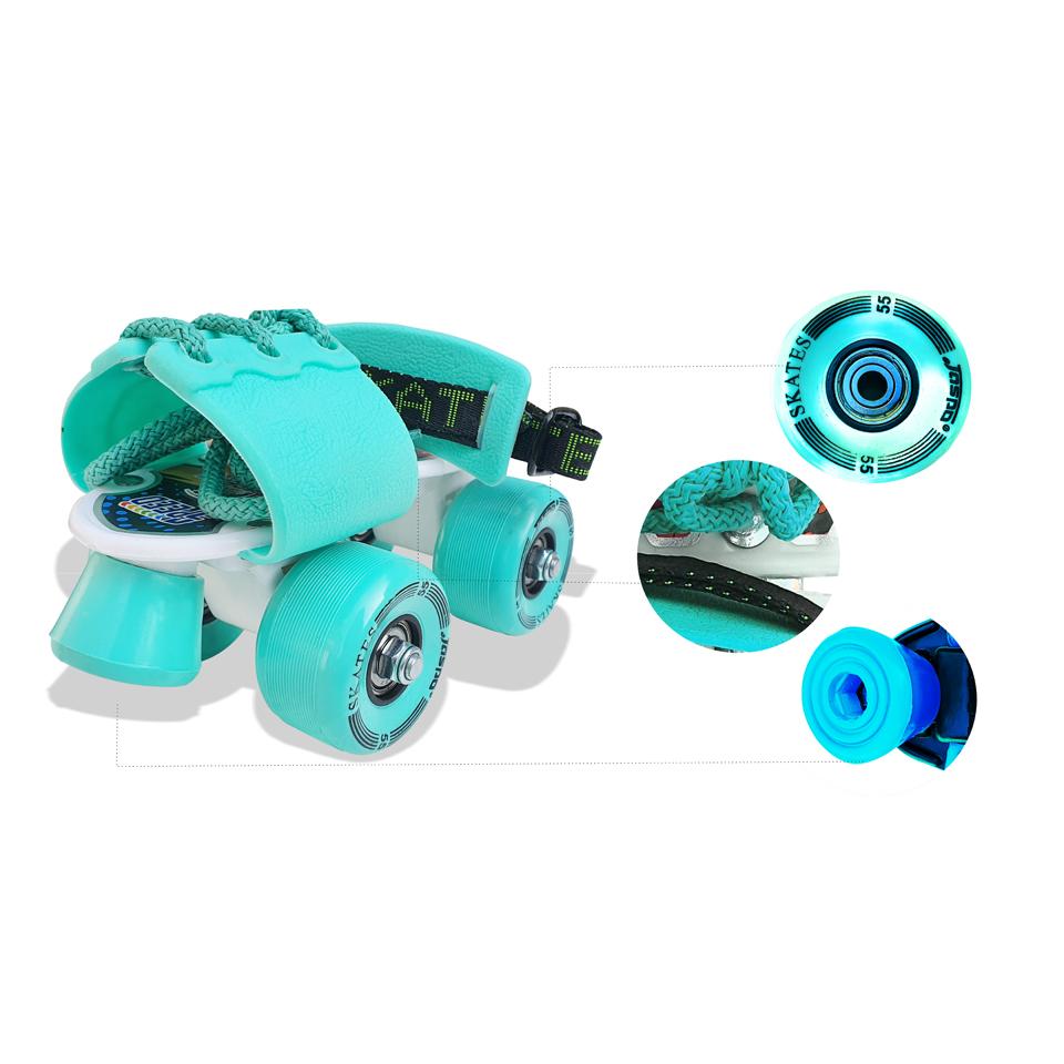 جاسبو - حذاء تزلج قابل للتعديل لون أزرق سماوي