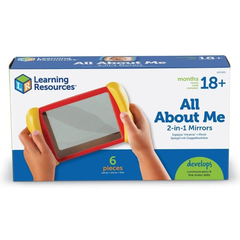 Learning Resources - All About Me 2-in-1 Mirrors Set – 6 Pieces