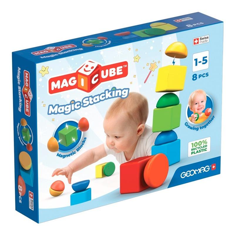 Geomag Magicube Blocks Recycled Stacking - 8 Pcs