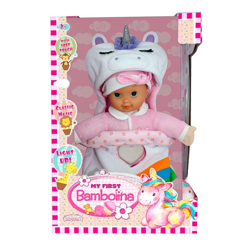 Bambolina My First Baby Doll With A Sleep Case - Unicorn