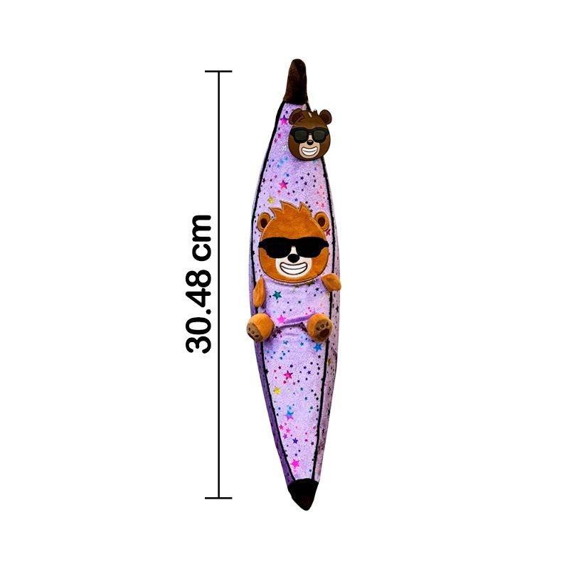 Dabdoob Plush Banana Size 12 Inch - Surprised Colors