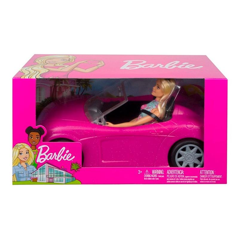 Barbie Glam Convertible Vehicle With Doll