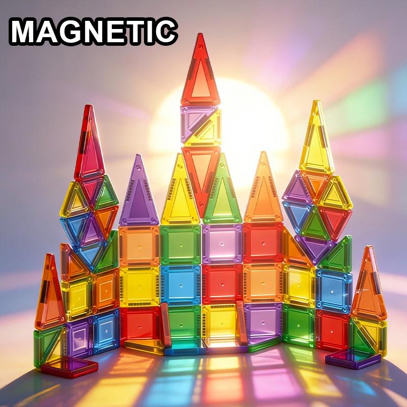 Magnetic Building Blocks With Iron Box 70 Pcs