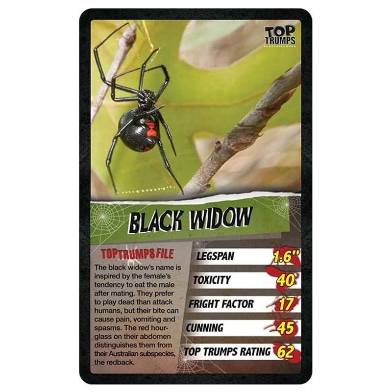 Top Trumps Spiders Card Game