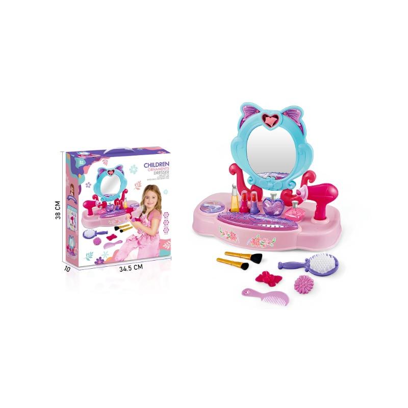 Dresser Playset Pretend Toys For Girls - Pink