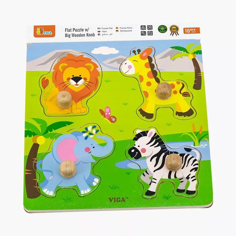 فيجا لغز المطابقة الخشبي - الحيوانات البرية