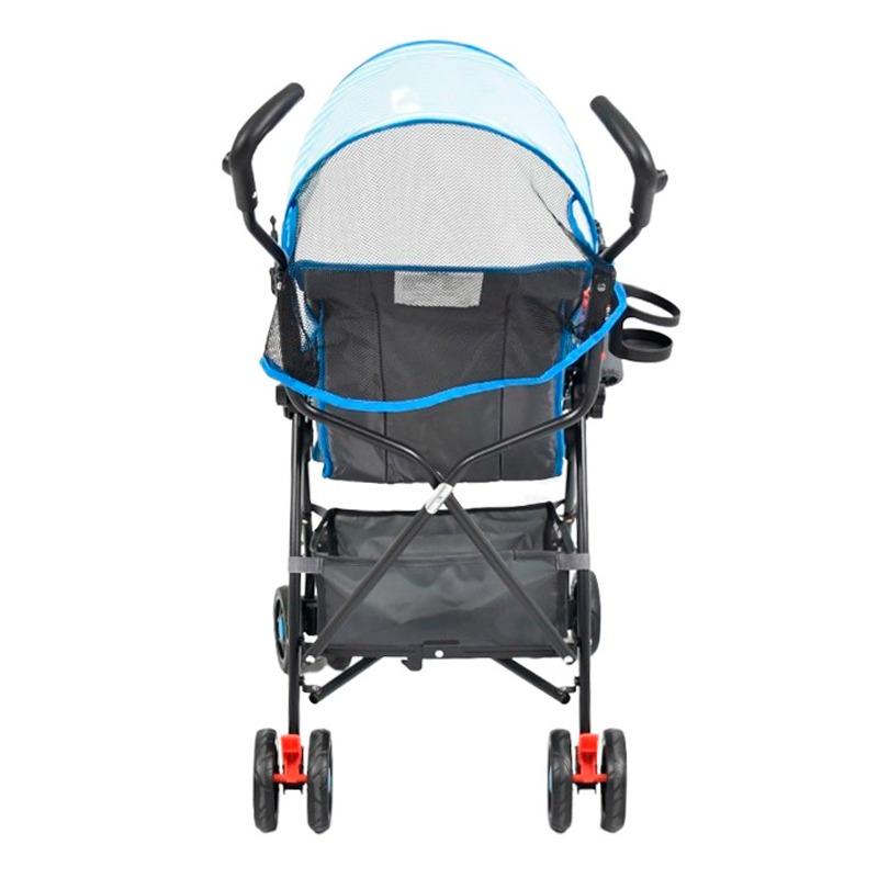 أملا كير - عربة أطفال مع عصا للدفع - أزرق