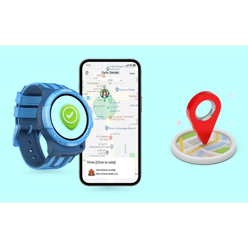 أي قبلة - ساعة ذكية لون أزرق