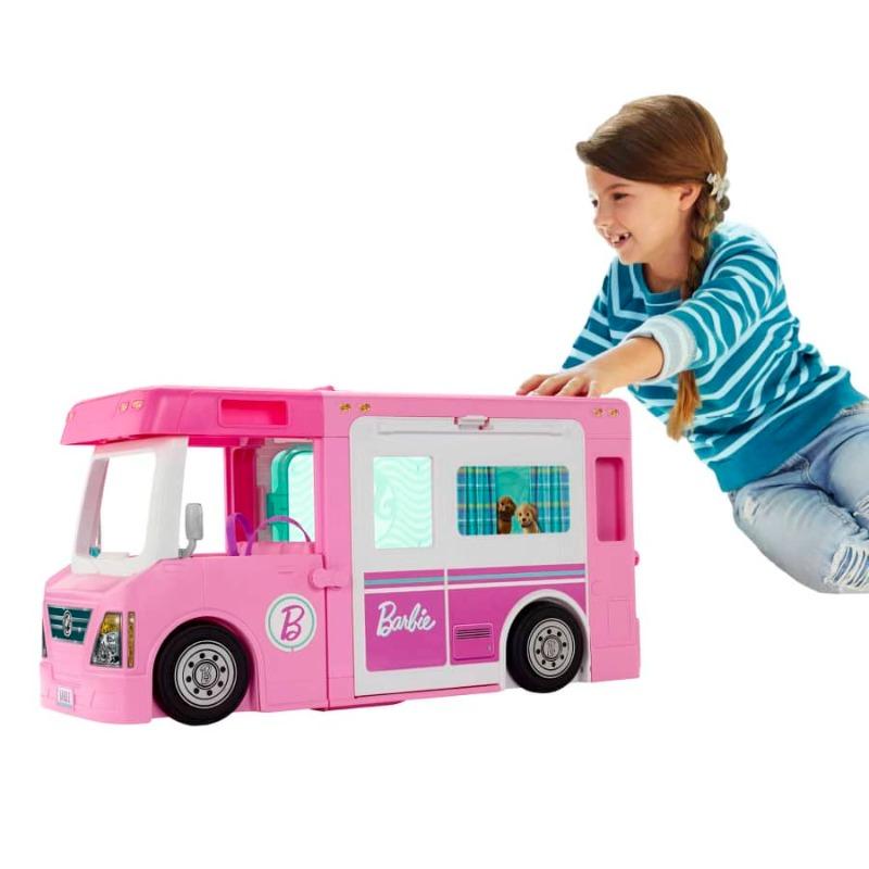 Barbie Dream Camper Vehicle with 60 Accessories Playset