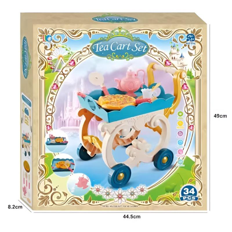 Tea Cart Set - 34 Pcs