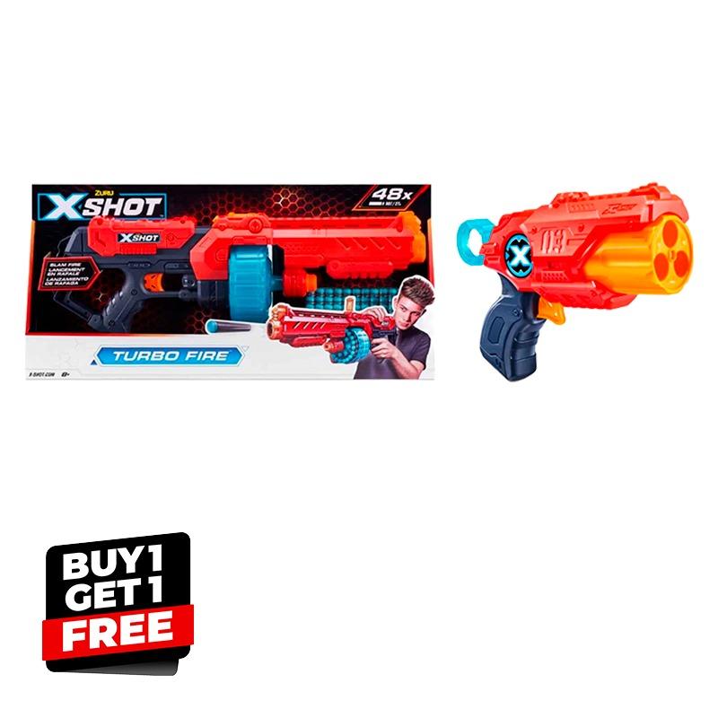 Buy 1 Get 1 X-Shot Turbo Fire + MK3 Dart Blaster