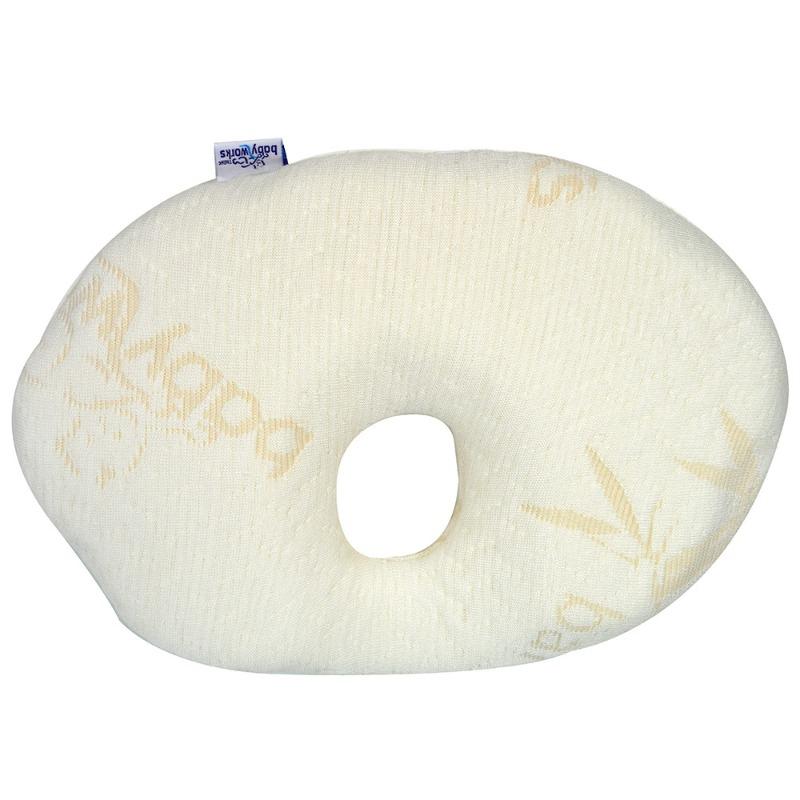 بيبي ووركس - داعم الرأس للأطفال لون أبيض