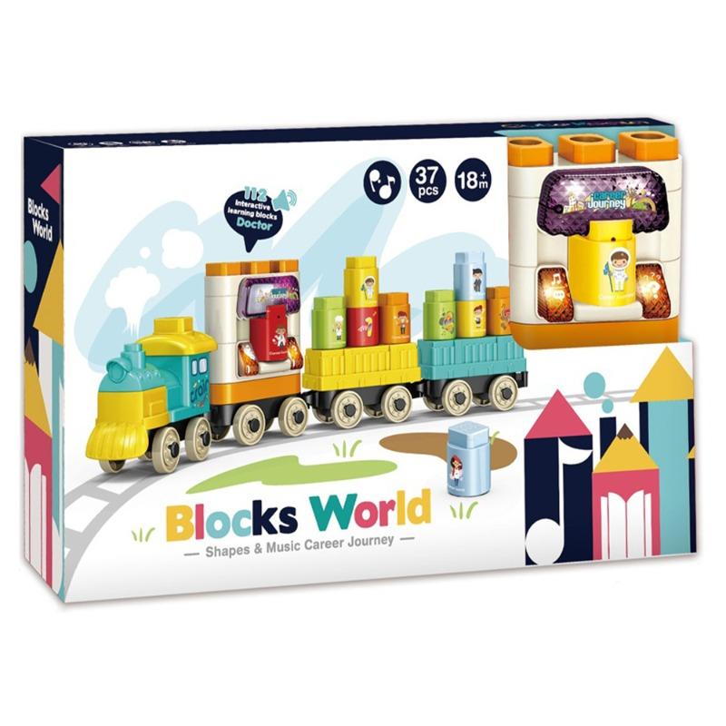 Bulid Dream Train Building Blocks Set - 37 Pcs