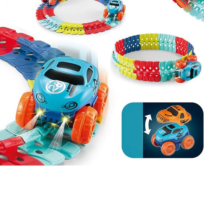 Changeable Track With Led Light Up Race Car
