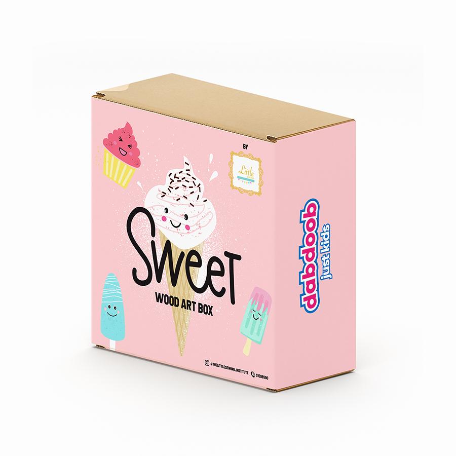 ليتل إنستتييوت صندوق الحلويات الخشبي